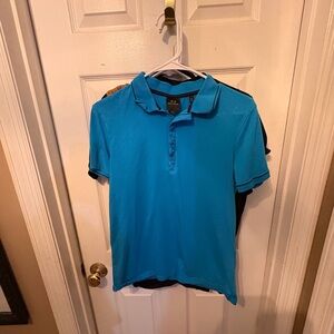 Armani Exchange Turquoise Polo Shirt